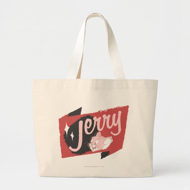 Bolsa Tote Grande Jerry Red e Black Logo (Frente)