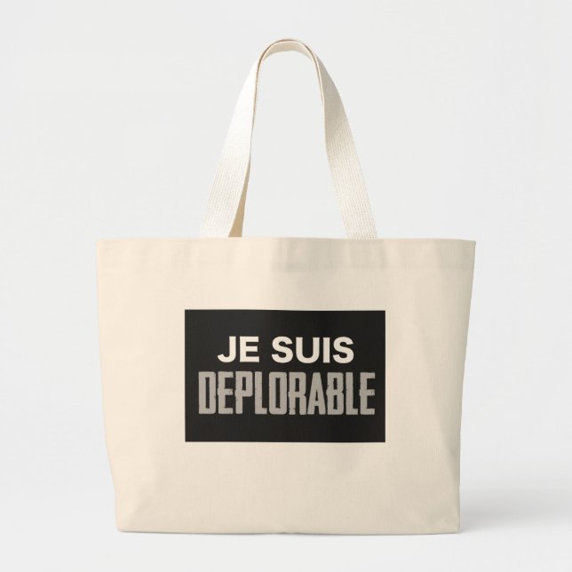 Bolsa Tote Grande JeSuisDeplorable (Frente)