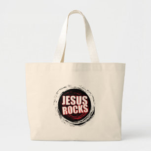Bolsa Tote Grande Jesus balança o preto 5