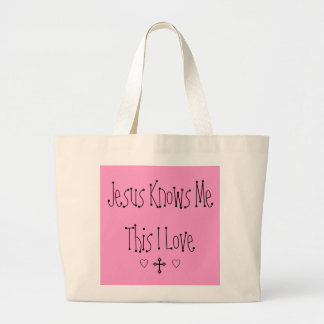Bolsa Tote Grande Jesus conhece-me saco