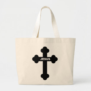 BOLSA TOTE GRANDE JESUS CROSS