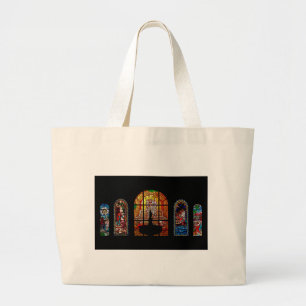 Bolsa Tote Grande jesus de vidro colorido