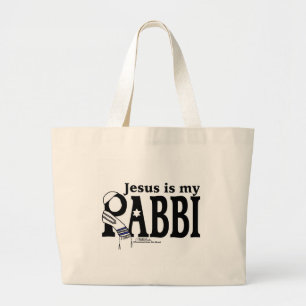 Bolsa Tote Grande Jesus é meu RABBI