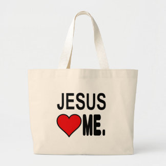 Bolsa Tote Grande Jesus me ama os presentes de Jesus