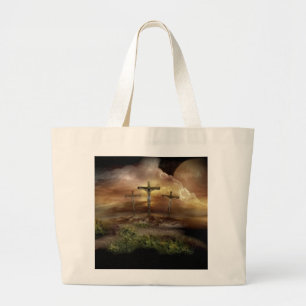 BOLSA TOTE GRANDE JESUS NA CRUZ