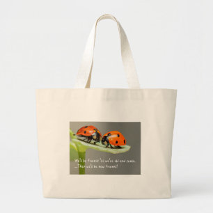 Bolsa Tote Grande Joaninha Velha e Senil Novos Amigos Divertidos Mel