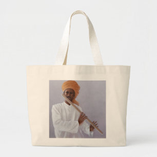 Bolsa Tote Grande Jogador de flauta