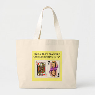 Bolsa Tote Grande jogador do jogo do pinochle