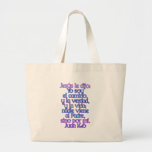 Bolsa Tote Grande John 14:6 espanhol