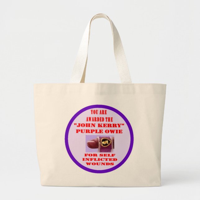 BOLSA TOTE GRANDE JOHN KERRY PURPLE OWIE (Frente)