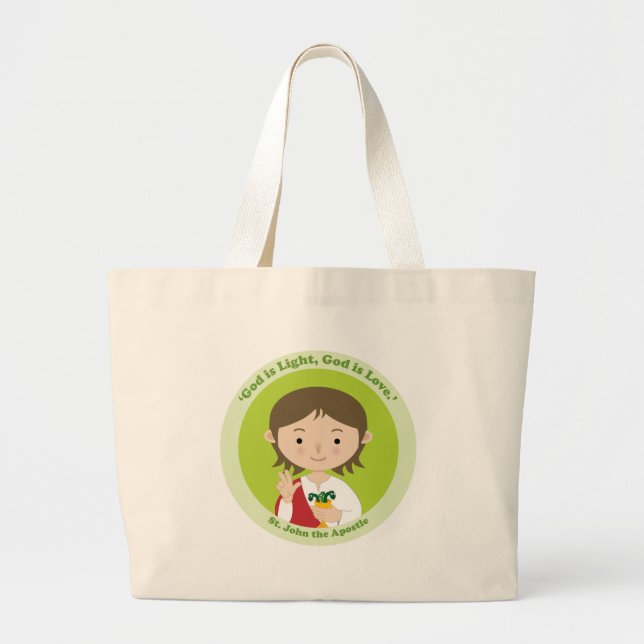 Bolsa Tote Grande John, o Apóstolo (Frente)