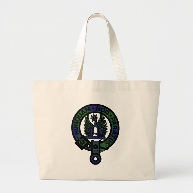 Bolsa Tote Grande Johnstone Clan Crest (Frente)