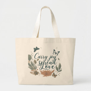 Bolsa Tote Grande Joy carregar, Spread Love - Jumbo Tote Bag