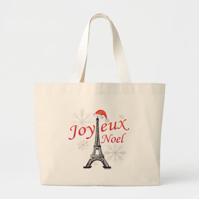 Bolsa Tote Grande Joyeux Noel (Frente)