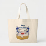 Bolsa Tote Grande Judaica Happy Hanukkah Dançando Dreidels Doughnut<br><div class="desc">Você está vendo The Lee Hiller Designs Collection of Home and Office Decor,  Roupa,  Gifts and Coleções. As Designs incluem Lee Hiller Photoographic e Mixed Media Digital Art Collection. Você pode ver sua fotografia da Nature em http://HikeOurPlanet.com/ e seguir seu blog de caminhada no Hot Primavera National Park.</div>