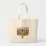 Bolsa Tote Grande Judaica Happy Hanukkah Dreidel Menorah<br><div class="desc">Você está vendo The Lee Hiller Designs Collection of Home and Office Decor,  Roupa,  Gifts and Coleções. As Designs incluem Lee Hiller Photoographic e Mixed Media Digital Art Collection. Você pode ver sua fotografia da Nature em http://HikeOurPlanet.com/ e seguir seu blog de caminhada no Hot Primavera National Park.</div>