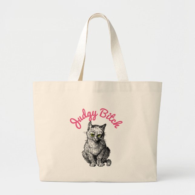 Bolsa Tote Grande Judgy Kitten (Frente)