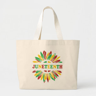 Bolsa Tote Grande Junta Girassol Verde preto vermelho