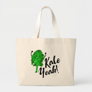 Bolsa Tote Grande Kale Pun Positivo - Kale Sim!