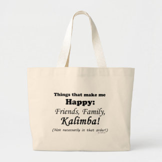 Bolsa Tote Grande Kalimba me faz feliz