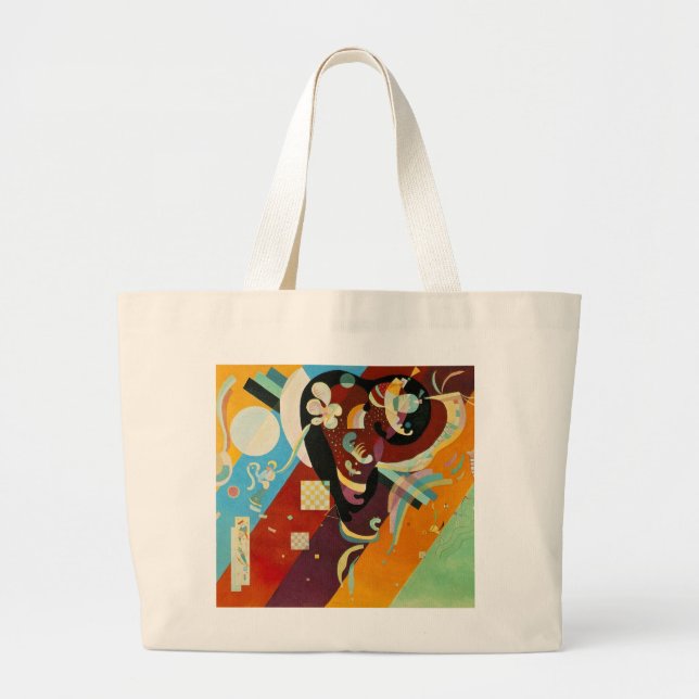 Bolsa Tote Grande Kandinsky Abstrato Compositor IX (Frente)