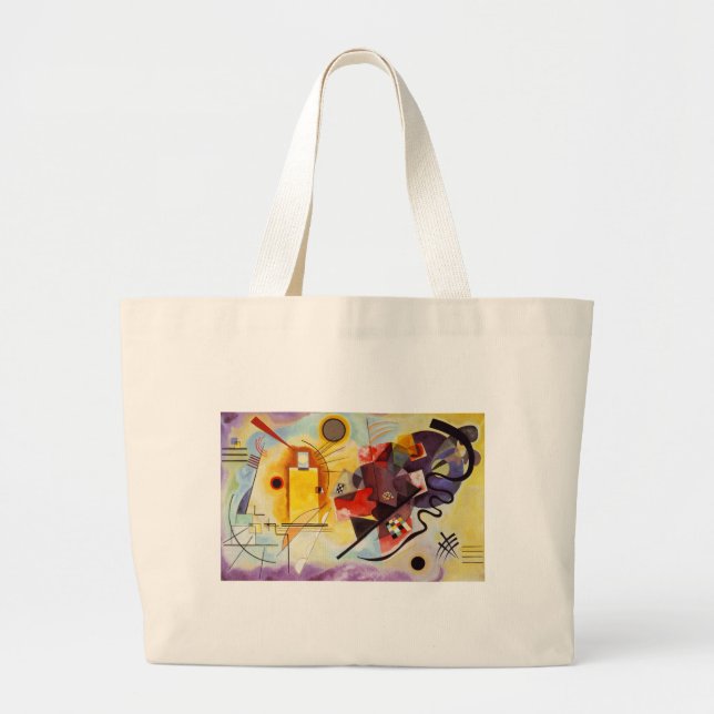 Bolsa Tote Grande Kandinsky Amarelo Azul (Frente)