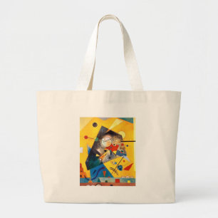 Bolsa Tote Grande Kandinsky Quiet Harmony Abstrato Art
