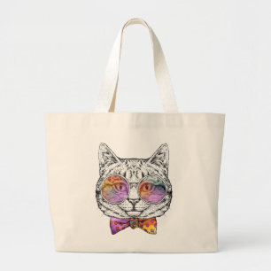 Bolsa Tote Grande Kat Gatinho Sábio