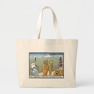 Bolsa Tote Grande Katmandu Dogmandu Cães Vs Gatos Donativos E Camise