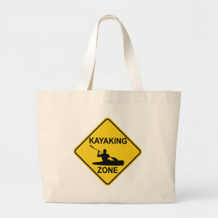 Bolsa Tote Grande Kayaking Zone Road Sign