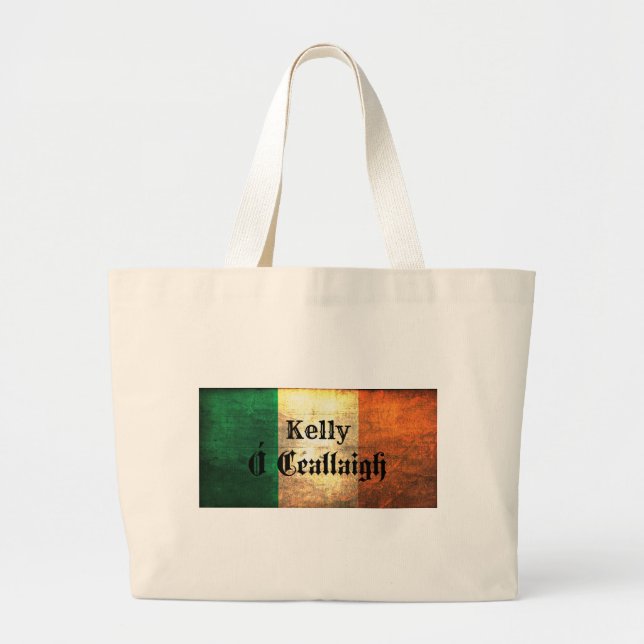 Bolsa Tote Grande Kelly Irish Flag (Frente)