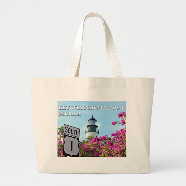 Bolsa Tote Grande Key West Lighthouse, Florida (Frente)