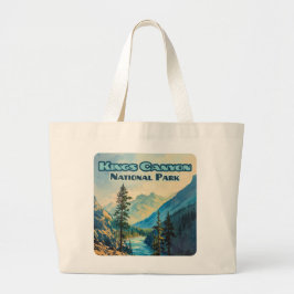 Bolsa Tote Grande Kings Canyon National Park California Vintage