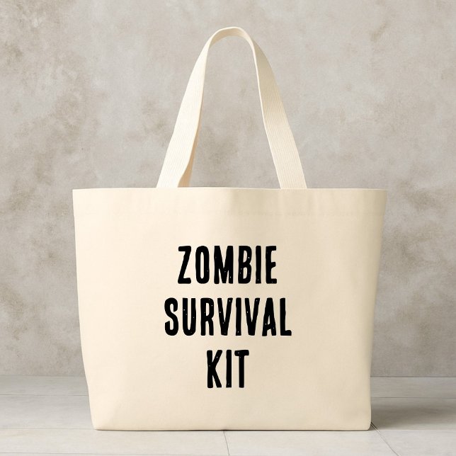 Bolsa Tote Grande Kit de Sobrevivência ao Zumbi (Criador carregado)