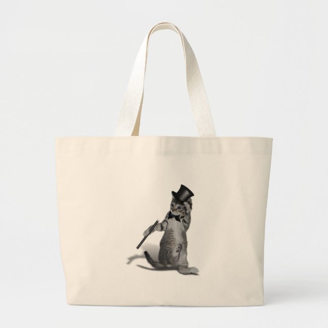 Bolsa Tote Grande Kitten Tap Dancing (Frente)