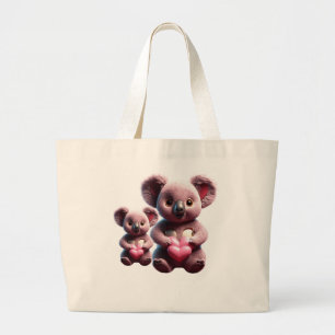 Bolsa Tote Grande Koala Cuddles: Saco de Tota Jumbo
