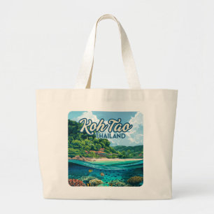 Bolsa Tote Grande Koh Tao Thailand Asia Scuba Diving Beach Island