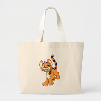 Bolsa Tote Grande Kougra alaranjado aventuroso