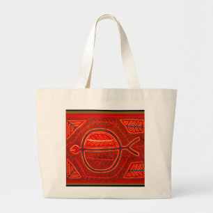 Bolsa Tote Grande Kuna Mola Stingray
