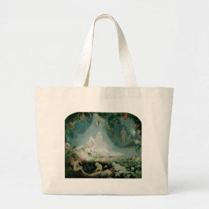 Bolsa Tote Grande Lá dorme Titania