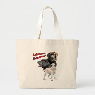 Bolsa Tote Grande Labrador Retriever Trio 2