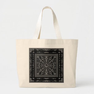 Bolsa Tote Grande Lace cerâmico Preto