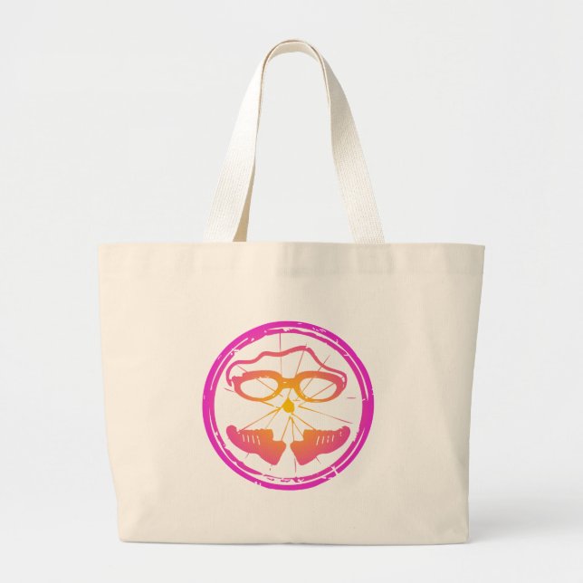 Bolsa Tote Grande Lady Triathlon, mulher triathlon (Frente)