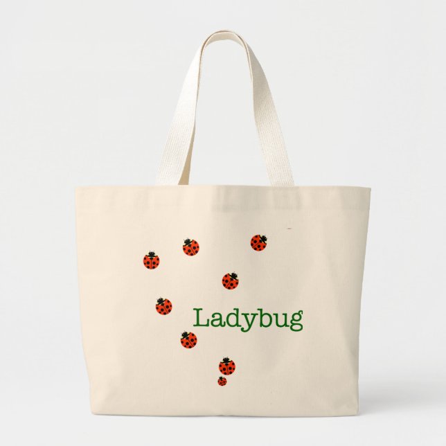 Bolsa Tote Grande Ladybugs (Frente)