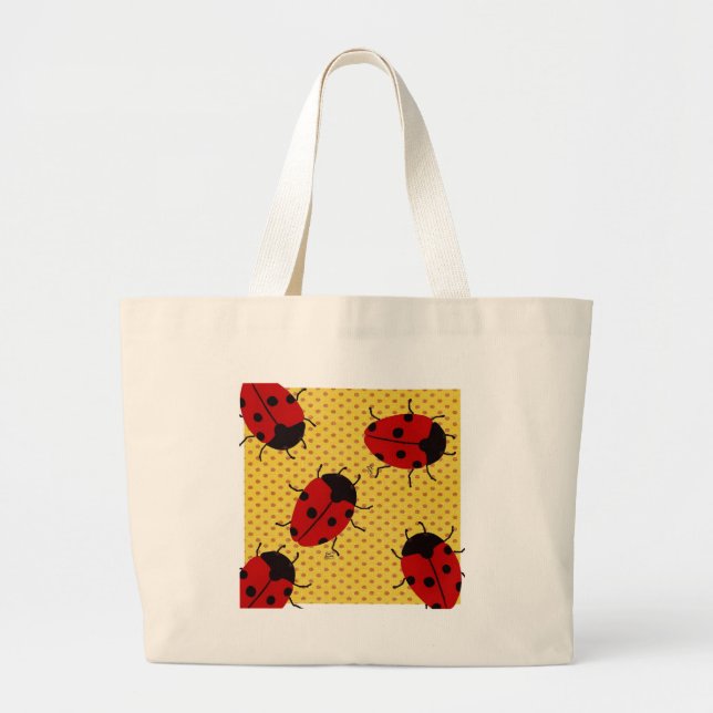 BOLSA TOTE GRANDE LADYBUGS (Frente)