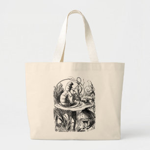 Bolsa Tote Grande Lagarta de Alice no País das Maravilhas
