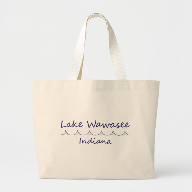 Bolsa Tote Grande Lago Wawasee, Indiana (Frente)