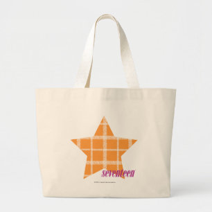 Bolsa Tote Grande Laranja 2 da xadrez