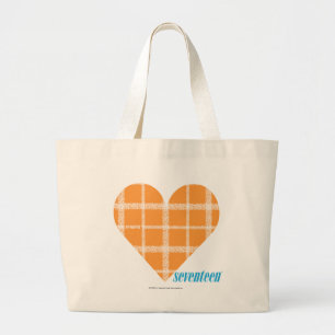 Bolsa Tote Grande Laranja 4 da xadrez