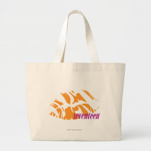 Bolsa Tote Grande Laranja da zebra